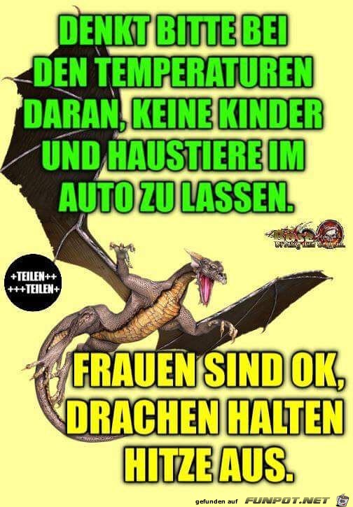 Vorsicht vor der Temperatur Vorsicht vor der Temperatur