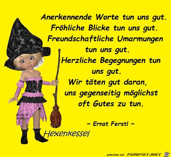 Anerkennende Worte