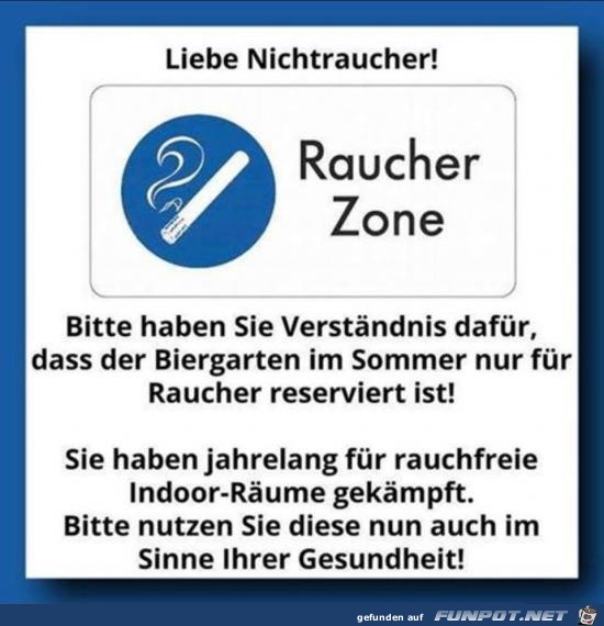 Raucher Zone. Raucher Zone.