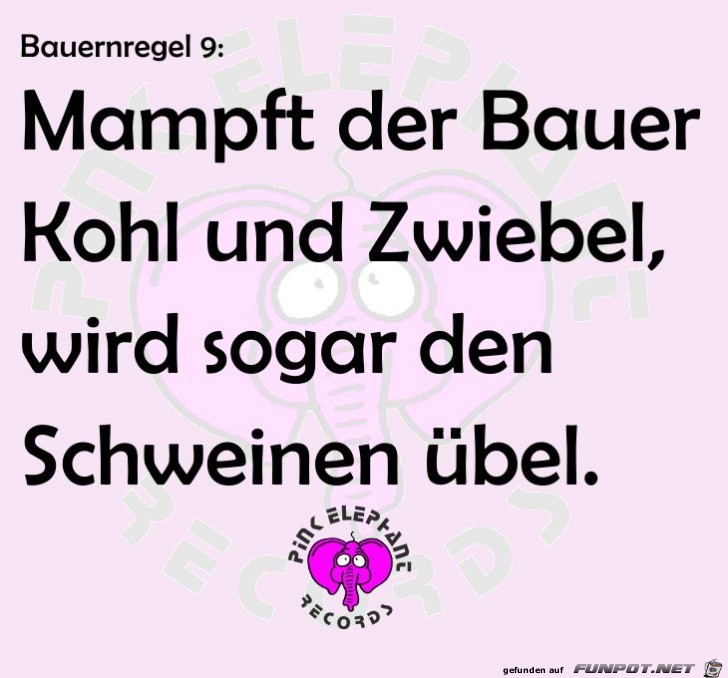 Bauernregel 9 Bauernregel 9
