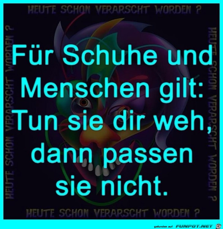 Für Schuhe und Menschen Für Schuhe und Menschen