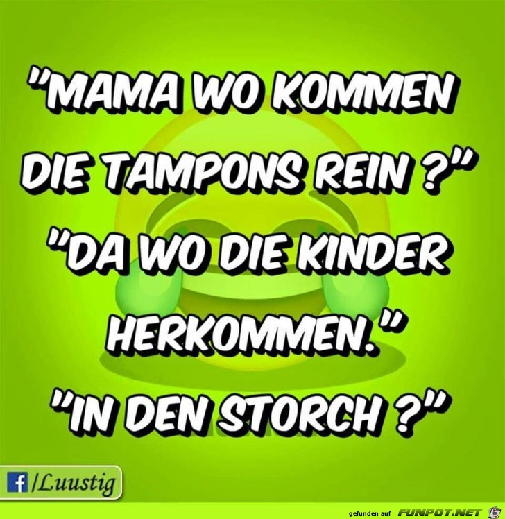 Wo kommen die Tampons rein ?