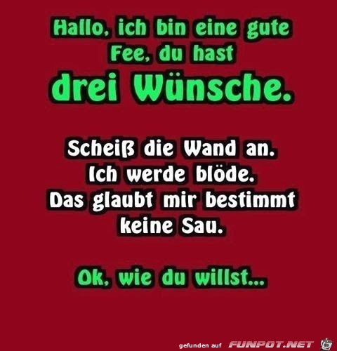 Du hast drei Wünsche frei Du hast drei Wünsche frei