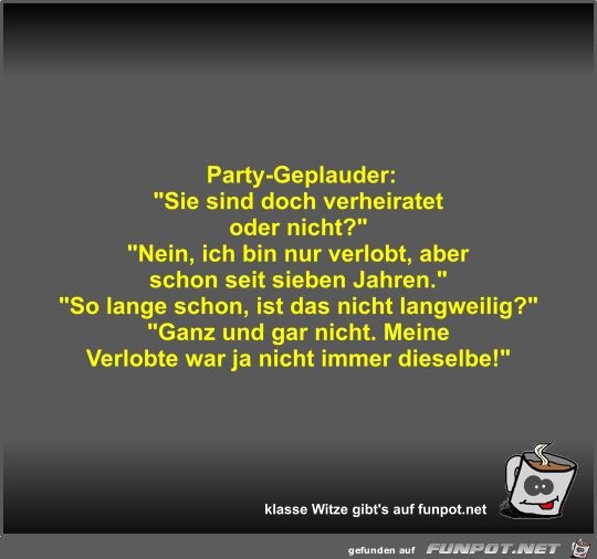 Party-Geplauder