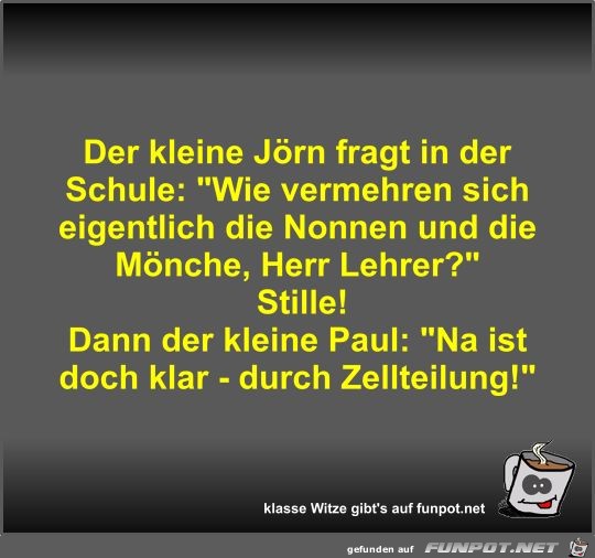 Der kleine Jörn fragt in der Schule Der kleine Jörn fragt in der Schule
