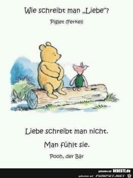 wie schreibt man Liebe ?