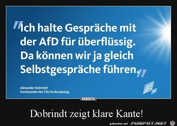 Gesprche mit der AFD,.....