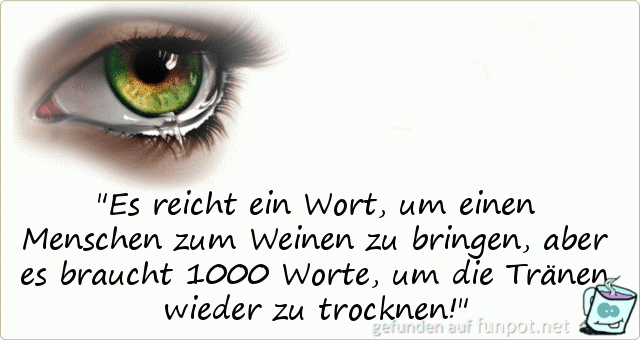 es reicht ein Wort......