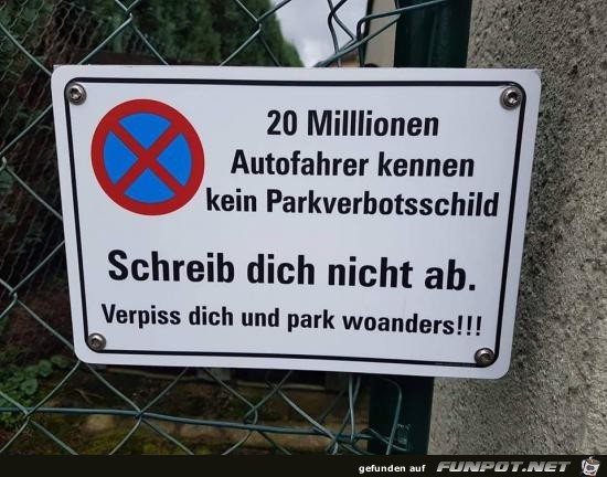 Cooles Schild