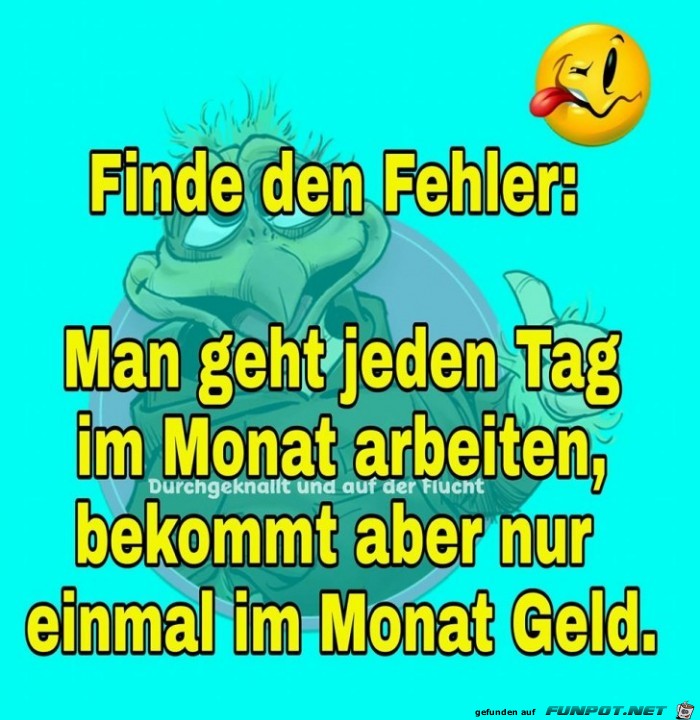 Finde den Fehler Finde den Fehler