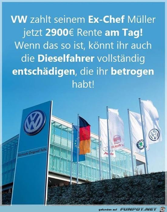 VW zahlt tolle Renten... VW zahlt tolle Renten...