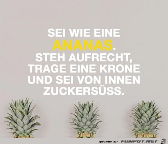 Wie eine Ananas Wie eine Ananas
