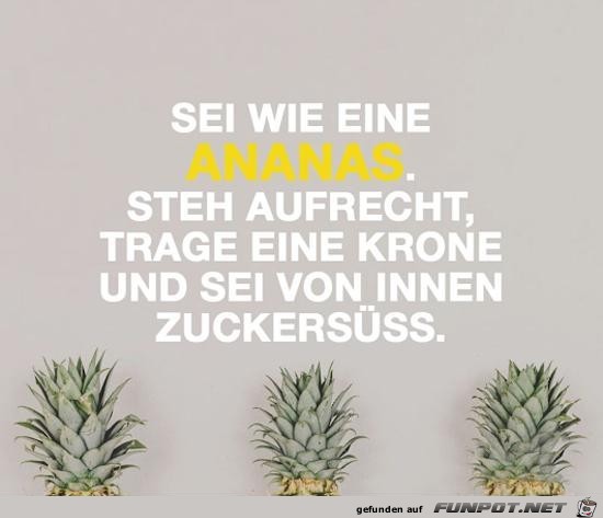 Wie eine Ananas