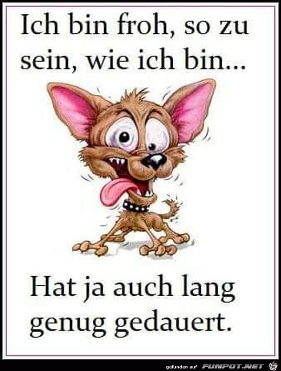 ich bin froh.... ich bin froh....