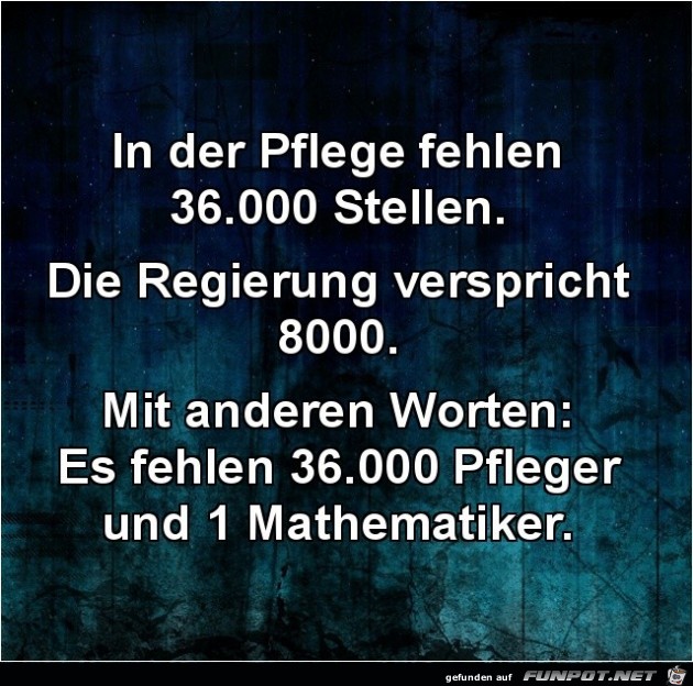 die Regierung verspricht..... die Regierung verspricht.....