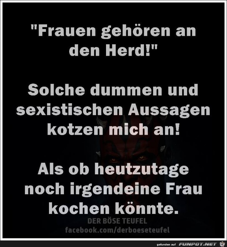 Frauen Gehoren An Den Herd