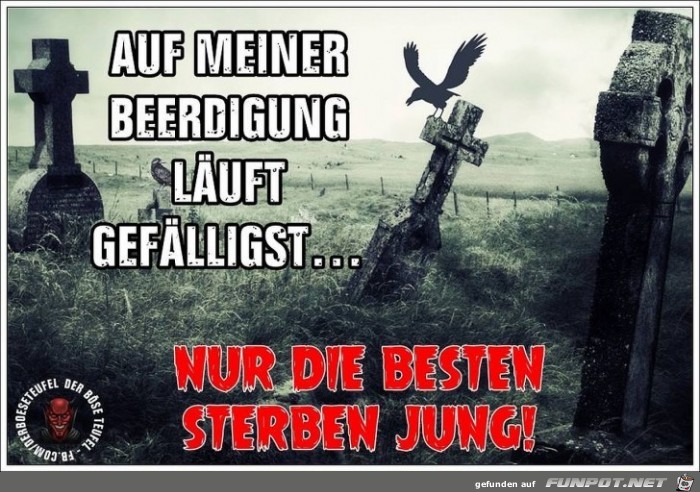 Auf meiner Beerdigung Auf meiner Beerdigung