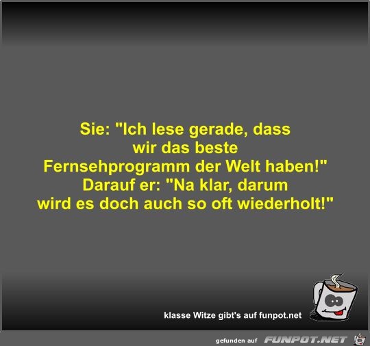 Sie: Ich lese gerade Sie: Ich lese gerade