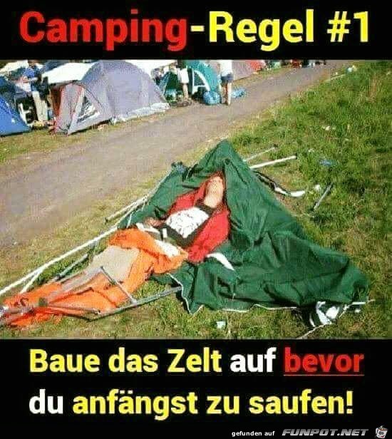 Camping-Regel Nr.1