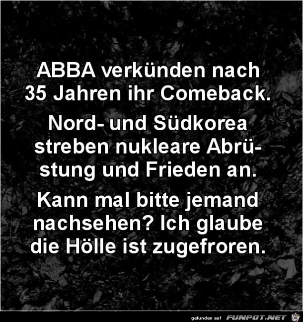 ABBA nach 35 jahren wieder zusammen... ABBA nach 35 jahren wieder zusammen...