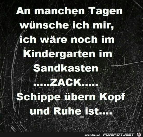 Schippe über´n Kopf Schippe über´n Kopf