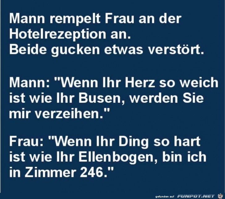 Mann rempelt Frau an: