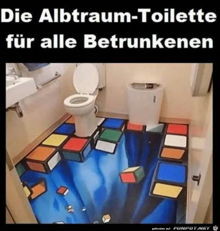 Albtraum Toilette