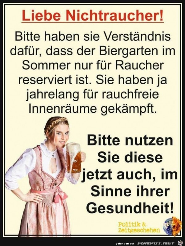 Liebe Nichtraucher Liebe Nichtraucher