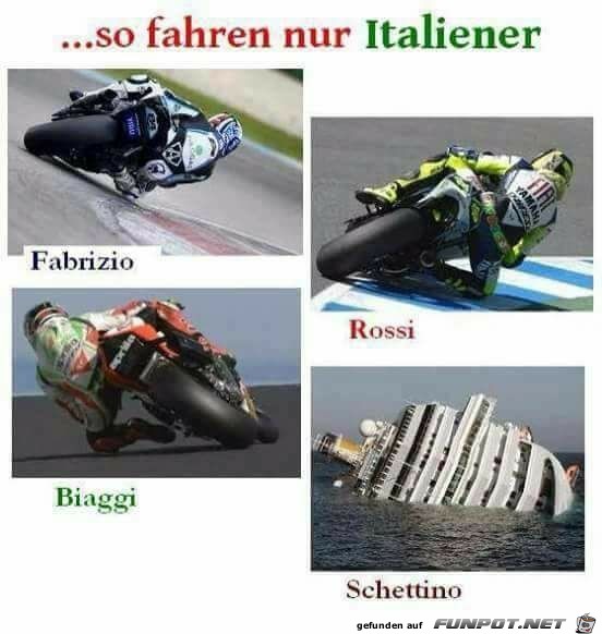 So fahren nur Italiener