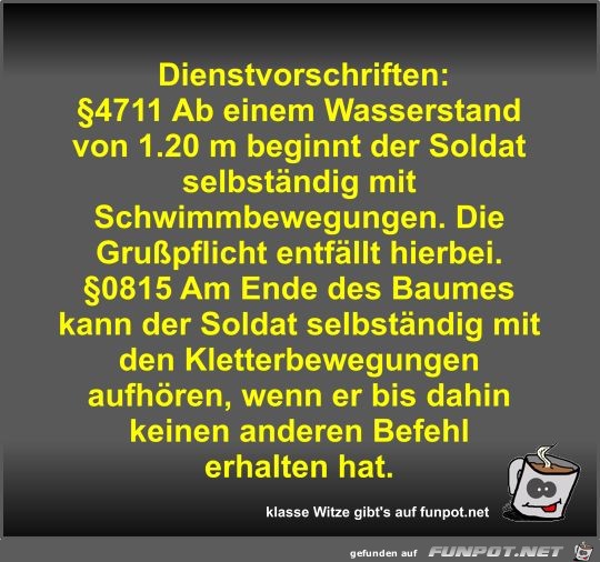 Dienstvorschriften Dienstvorschriften