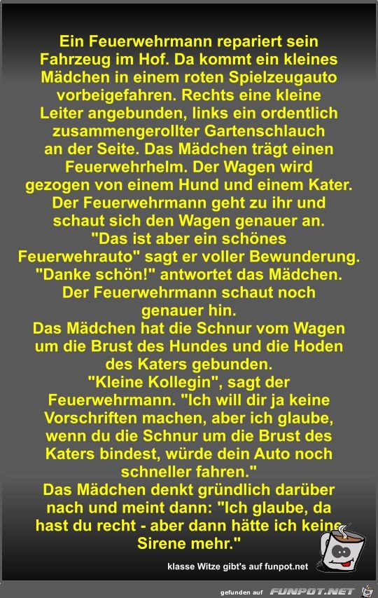 Ein Feuerwehrmann repariert sein Fahrzeug im Hof