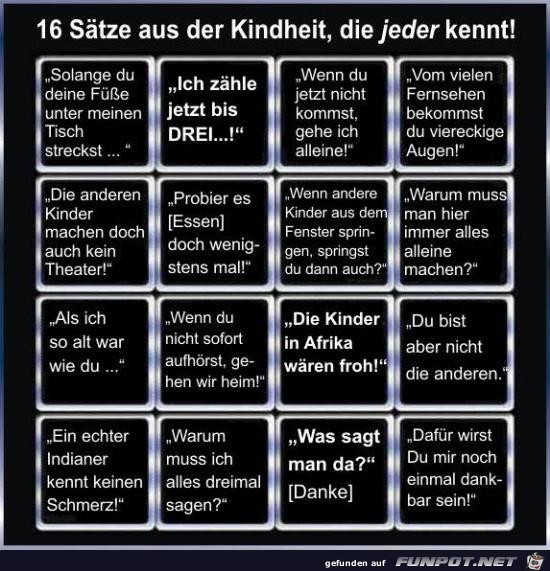 16 Saetze aus der Kindheit 16 Saetze aus der Kindheit