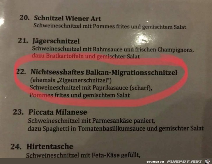 Besonderes Schnitzel