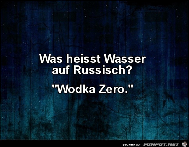 Wasser auf russisch