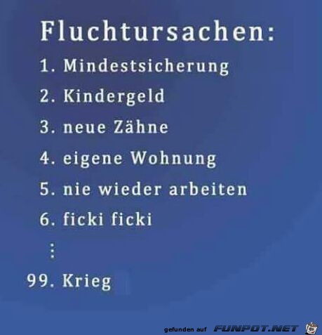 Fluchtursachen Fluchtursachen