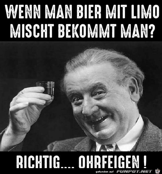 Bier und Limo mischen