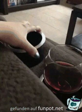 Heimlicher Weintrinker
