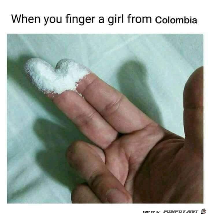 A girl from Colombia