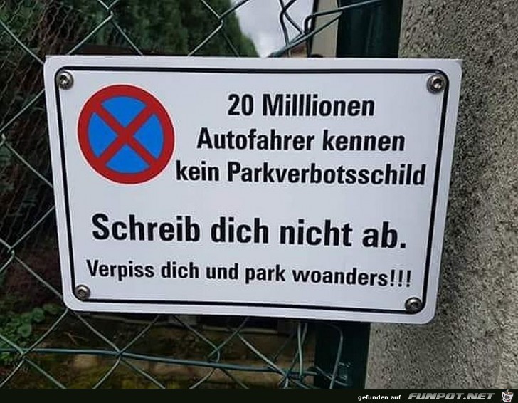 Parkverbot Parkverbot
