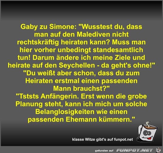 Gaby zu Simone Gaby zu Simone