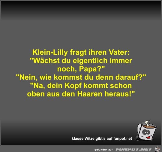 Klein-Lilly fragt ihren Vater