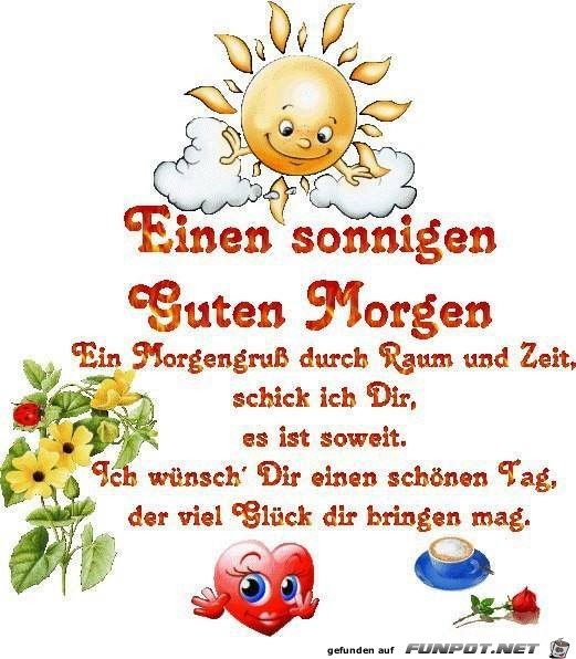 Einen sonnigen Guten Morgen