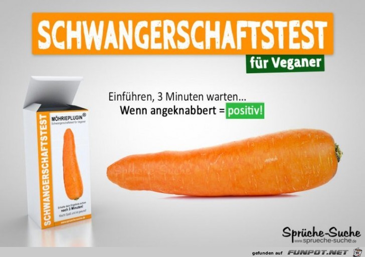 Schwangerschaftstest fr Veganer