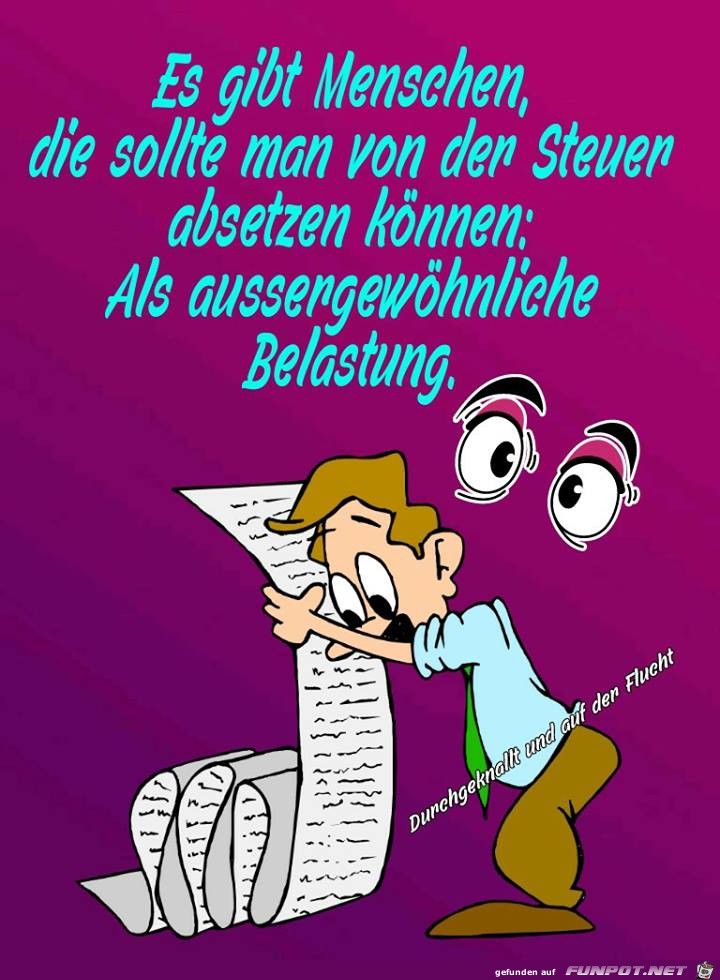 Von der Steuer absetzen Von der Steuer absetzen