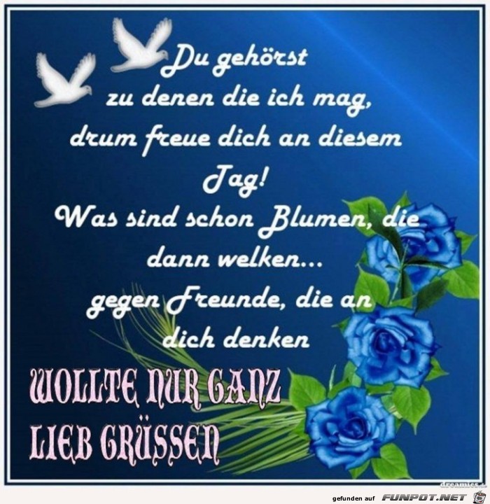 Wollte nur ganz lieb gruessen