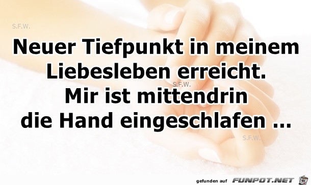 Neuer Tiefpunkt in meinem Neuer Tiefpunkt in meinem