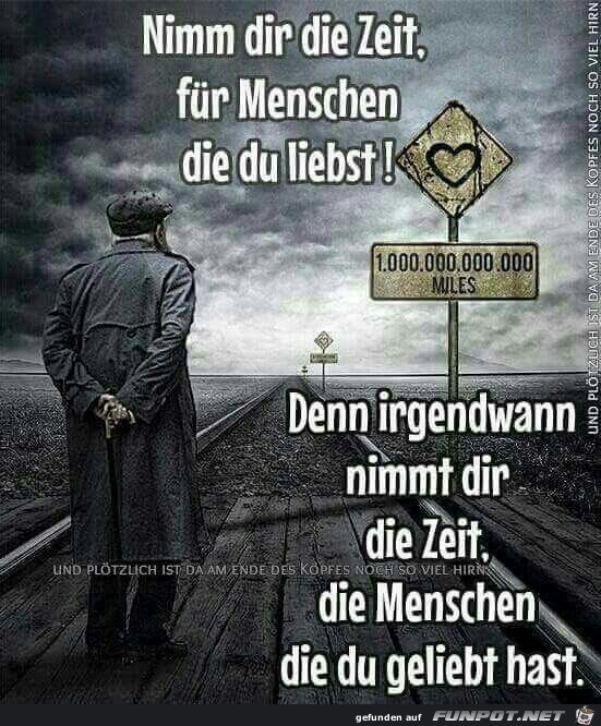 nimm dir die Zeit.....