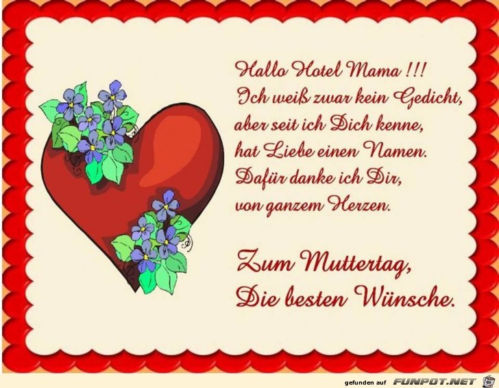 Zum Muttertag Zum Muttertag