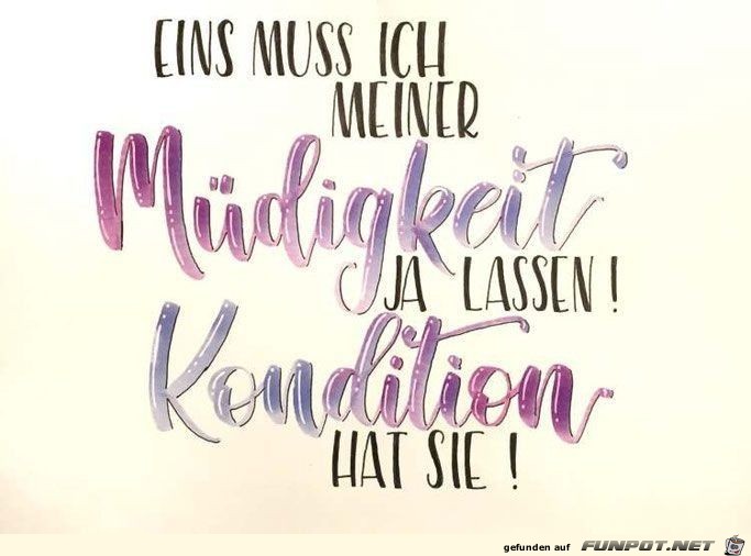 eins muss ich meiner Muedigkeit eins muss ich meiner Muedigkeit