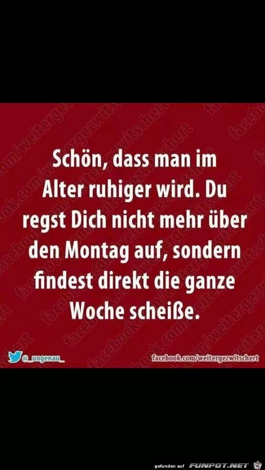 m Alter ruhiger werden.... m Alter ruhiger werden....